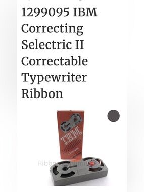 Lexmark Black Correction Film Ribbon Cartridge - Black ink